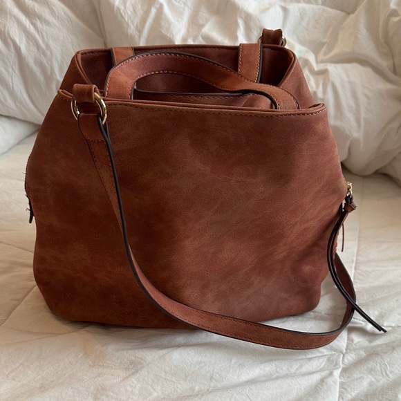 Womens Free People Trilogy Slouchy Tote - Vegan Leather - Picture 8 of 11